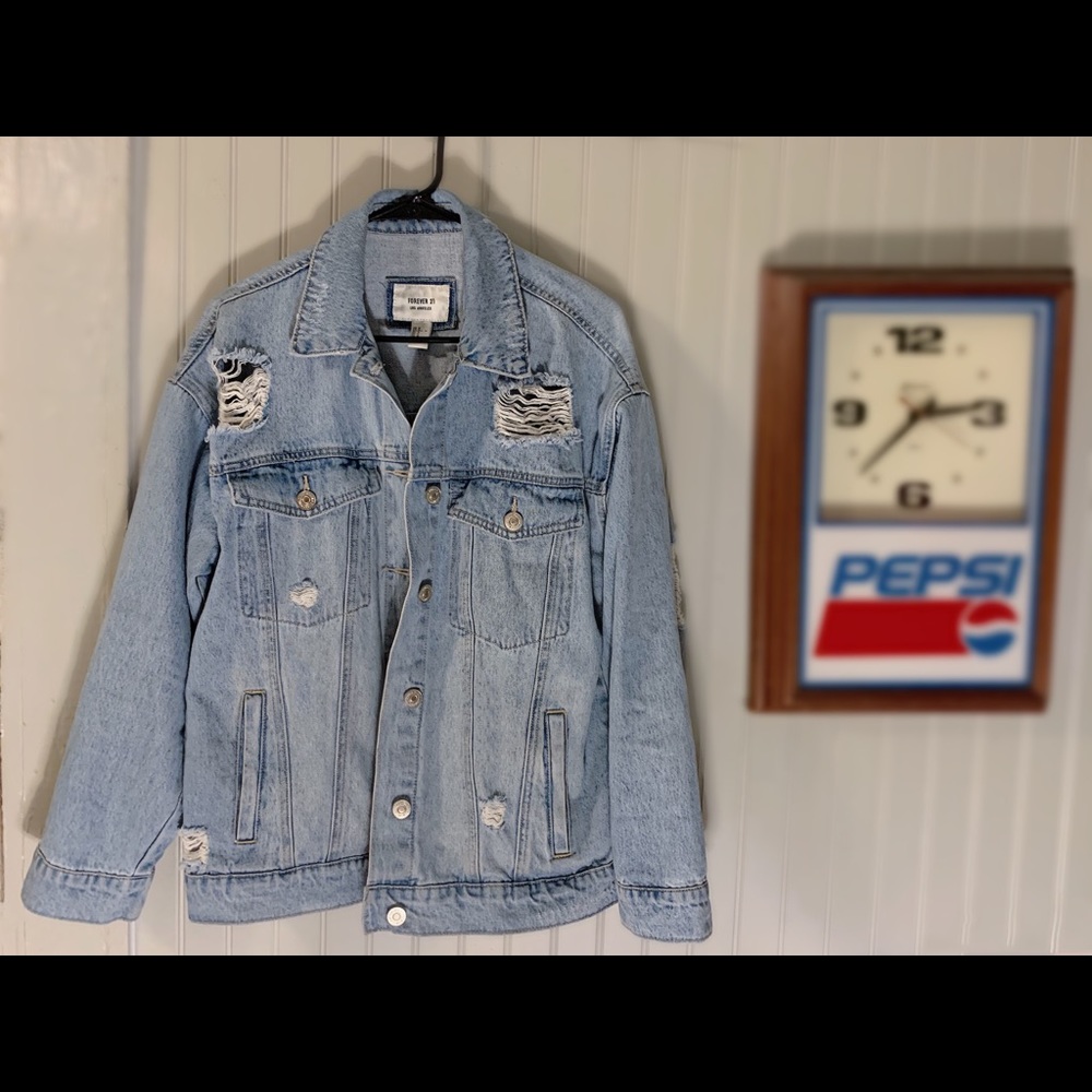 Distressed Denim Jacket